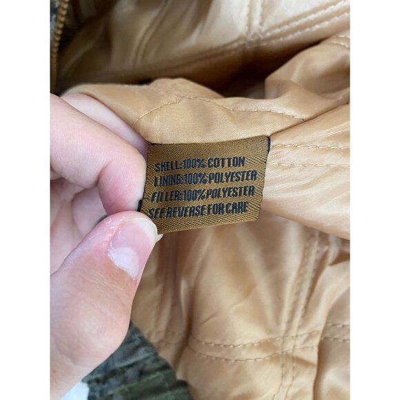 Outdoor Habitat Boys Camo Jacket Hooded 7T Cotton Shell Orange/Camo Full Zip NEW - Picture 6 of 7